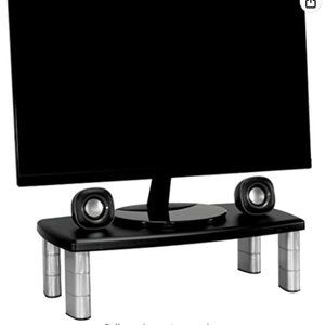 3M Extra Wide Adjustable Monitor Stand, Three Leg Segments Simply Adjust Height